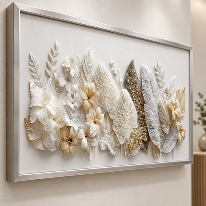 Opulent Bloom floral artwork close-up
