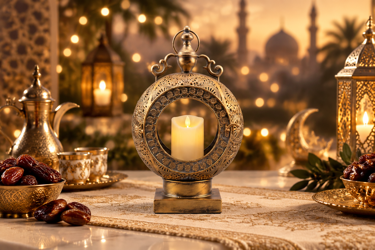 Lantern festive Eid and Ramadan table