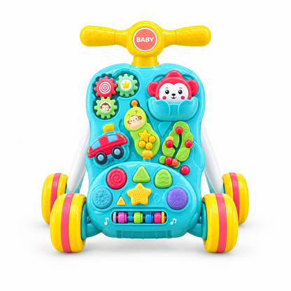 Baby puzzle walker front view on white background