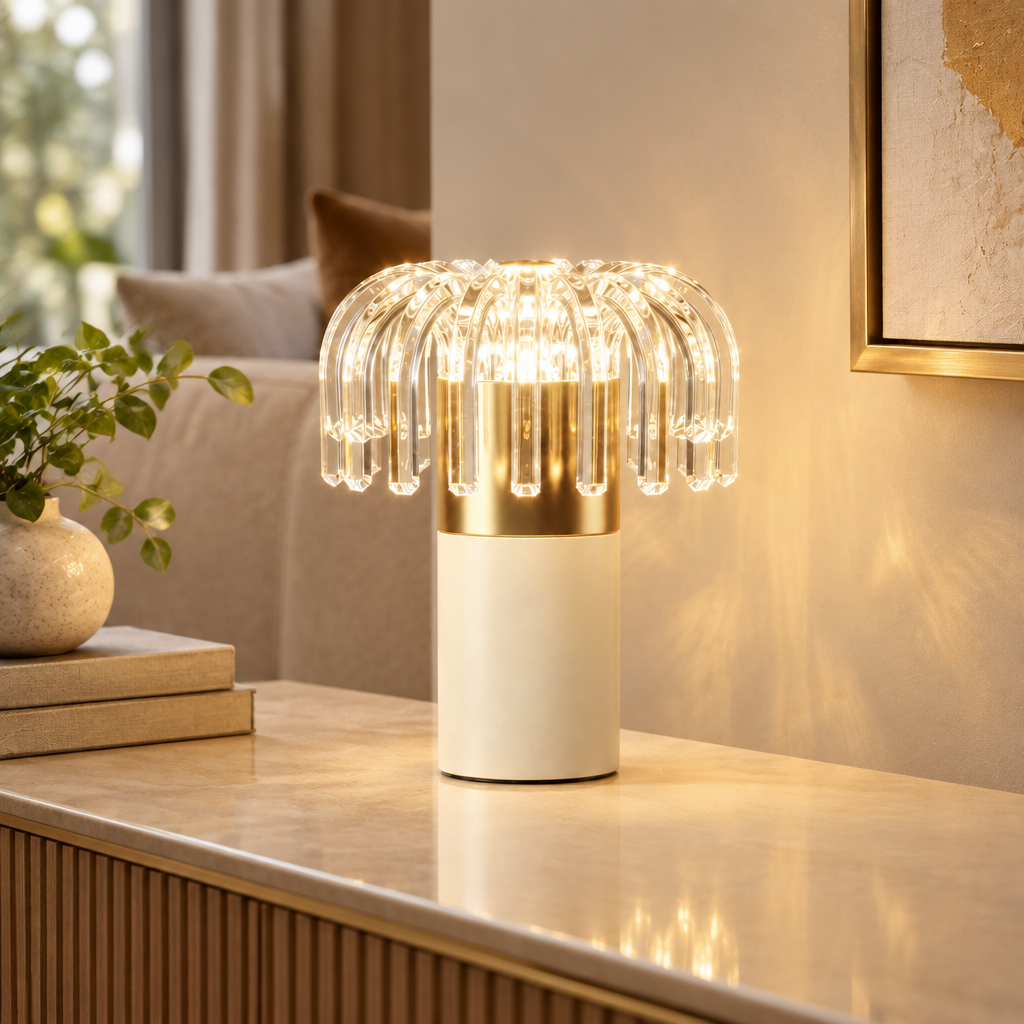 Glimmering Gift lamp in living room