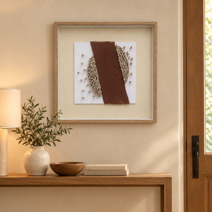 Ribbon and Roll Abstract in entryway