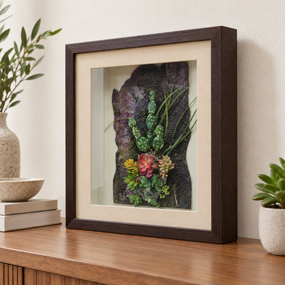 Desert Harmony shadow box angled view