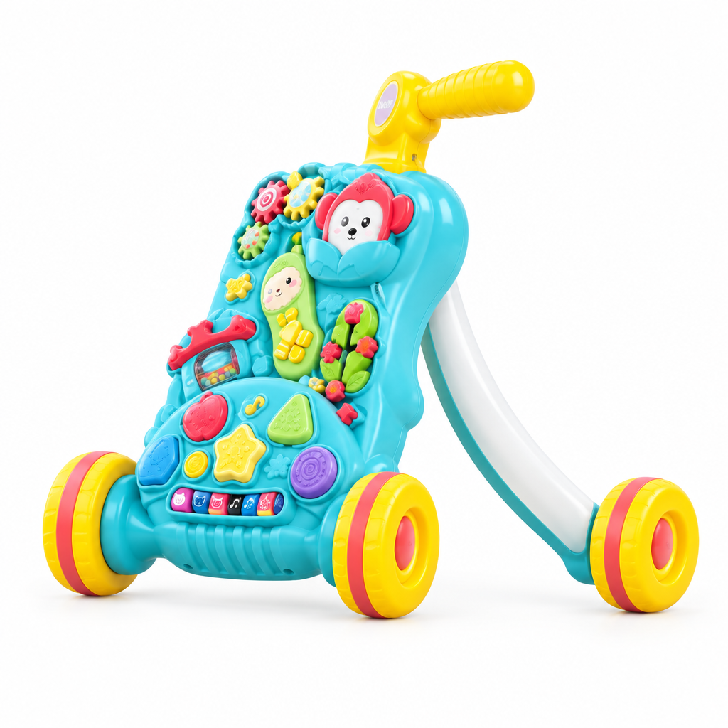 Baby puzzle walker side view