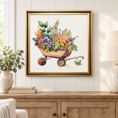 Blooms in a Barrow art in living room