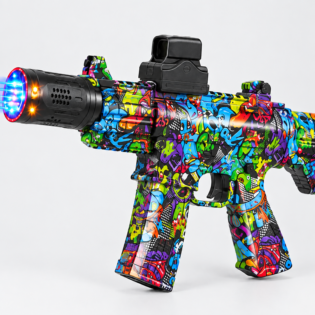 M416 blaster toy with light, grip and body detail