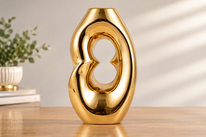 Gold ceramic finish close-up