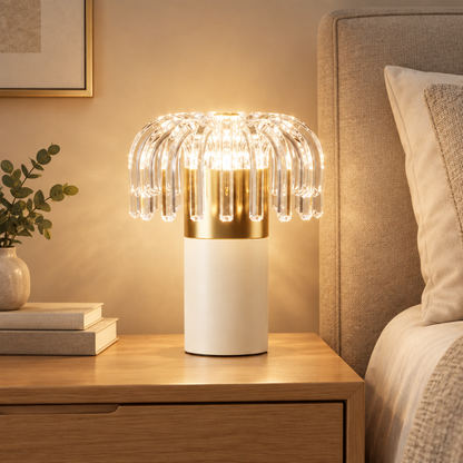 Glimmering Gift lamp on bedroom table