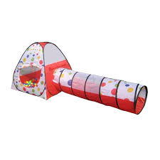 3-in-1 Kids Play Tent with Crawl Tunnel – Portable Pop-Up Playhouse & Cubby Set