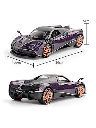 Large 1:18 Pagani Huayra Roadster Alloy Model – Precision Engineered Supercar Collectible with Metal Display Stage