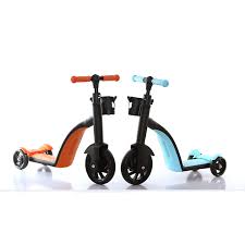 3-in-1 Kids Transforming Scooter & Balance Bike | 4-Level Adjustable Height, Light-Up PU Wheels, & Lean-to-Steer for Toddlers