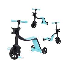 3-in-1 Kids Transforming Scooter & Balance Bike | 4-Level Adjustable Height, Light-Up PU Wheels, & Lean-to-Steer for Toddlers