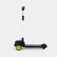 3-Wheel Kids' Scooter – Sleek Black & Gold Edition