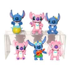 Stitch & Friends Premium Mini Figure Set, 6-Piece Magical Toy Playset