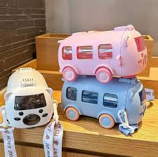 Bear Bus 2-in-1 Water Bottle & Crossbody Bag