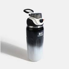 BE YOURSELF - 500ml Premium Gradient Insulated Water Bottle (Black & White)