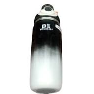 BE YOURSELF - 500ml Premium Gradient Insulated Water Bottle (Black & White)