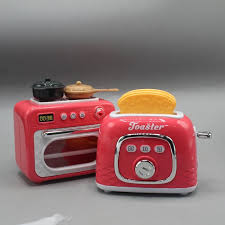Kids Mini Home Kitchen Appliance Toy Set – Role-Play Oven & Toaster Playset