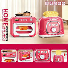 Kids Mini Home Kitchen Appliance Toy Set – Role-Play Oven & Toaster Playset