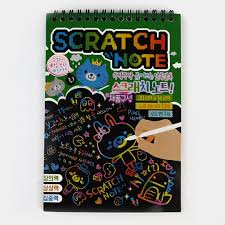 HAPPY GIFT PREMIUM RAINBOW SCRATCH ART PAD COLLECTION – 4-Pack Creative Drawing & Doodle Notebooks