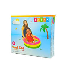 Intex Wet Set Collection 3-Ring Inflatable Baby Pool (24
