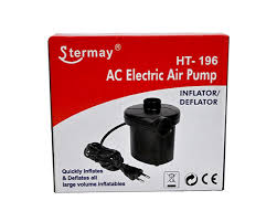 Stermay HT-196 Portable AC Electric Air Pump – High-Volume Inflator & Deflator