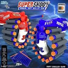 SUPER  SHOOT  MENUAL  SOFT  BULLET  GUN WITH  20 BULLET