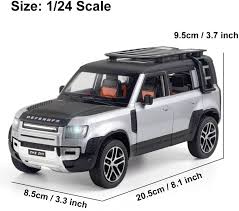 Land Rover Defender Adventure Edition | 1:24 Scale Die-Cast SUV Replica with Sound & Light Effects