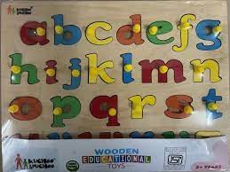 Alphabet Puzzle - English Wooden Puzzle - Colorful Puzzle