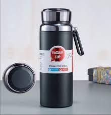 Black Vacuum Sports Insulated Bottle Hot and Cold