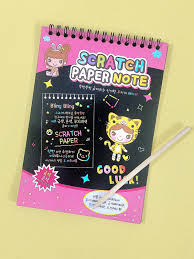 Magic Rainbow Scratch Art Notebook – Creative Doodle Pad