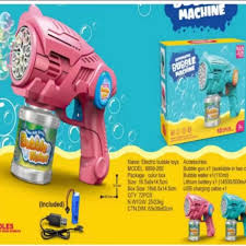 Automatic Bubble Machine Gun for Kids – 10-Hole Bubble Blower