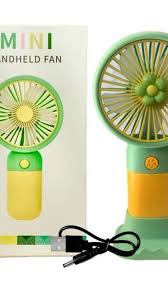 Mini Flower Handheld Fan – USB Rechargeable Portable Cooler