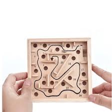 Premium Wooden Labyrinth Board – Precision Marble Maze & Focus Training Puzzle for Kids and Adults