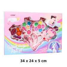 Magical Unicorn Kids' Make-Up Set in Star-Shaped Palette - Perfect Birthday Gift