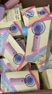 Portable Desktop & Handheld Mini Fan – USB Rechargeable with Phone Stand