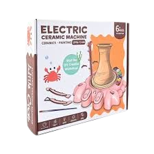 Electric Pottery Wheel Kit for Kids – Ceramic & Painting Set (Little Crab Design)
