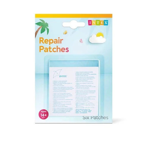 Intex Heavy-Duty Repair Patches – Pack of 6 Self-Adhesive Vinyl Fixes