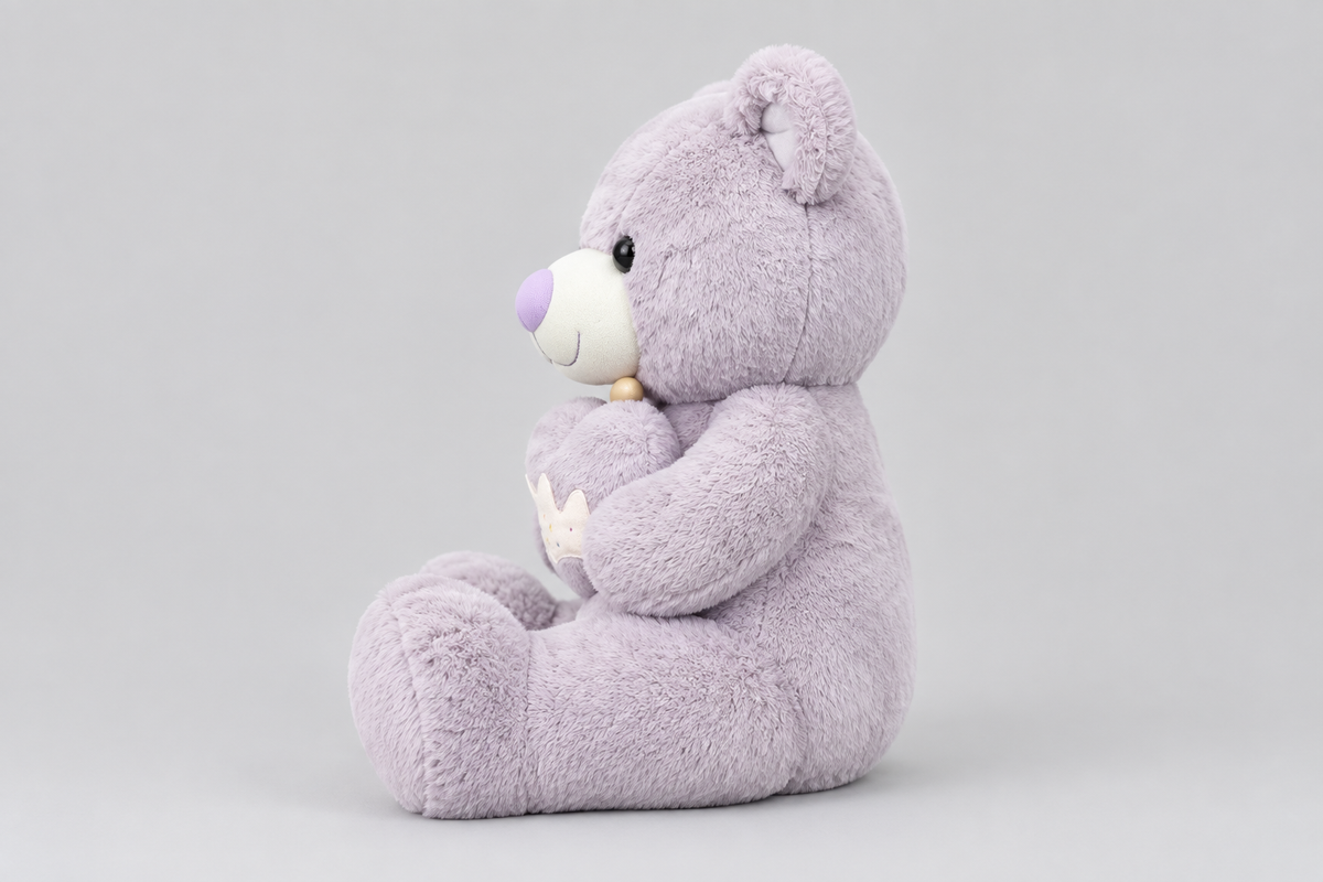 76CM Lavender Teddy Bear with Mini Plush | Happy Gift