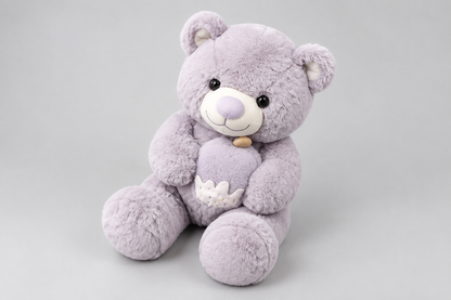 76CM Lavender Teddy Bear with Mini Plush | Happy Gift