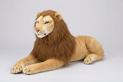 96 CM  Large Lion Plush Soft Toy with Brown Mane | Happy Gift