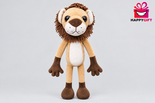 58CM Cute Lion Plush Soft Toy – 23 Inch Long-Legged Stuffed Animal Gift | Happy Gift