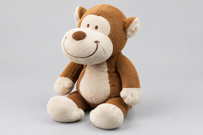 50CM Brown Monkey Plush Toy with Smiling Face – Happy Gift