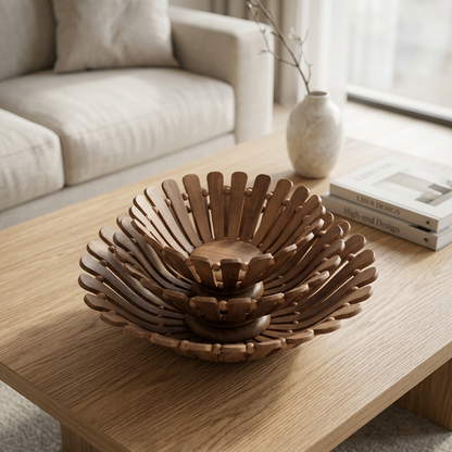 Wooden Decorative Bowl Set of 3 | Happy Gift