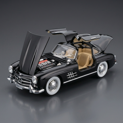 Black Mercedes-Benz 300 SL Gullwing Model Car | Happy Gift