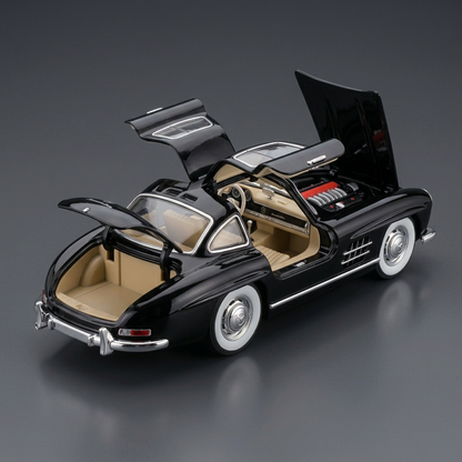 Black Mercedes-Benz 300 SL Gullwing Model Car | Happy Gift