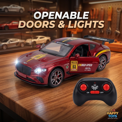 Red RC Racing Car with Lights & Opening Doors | Happy Gift