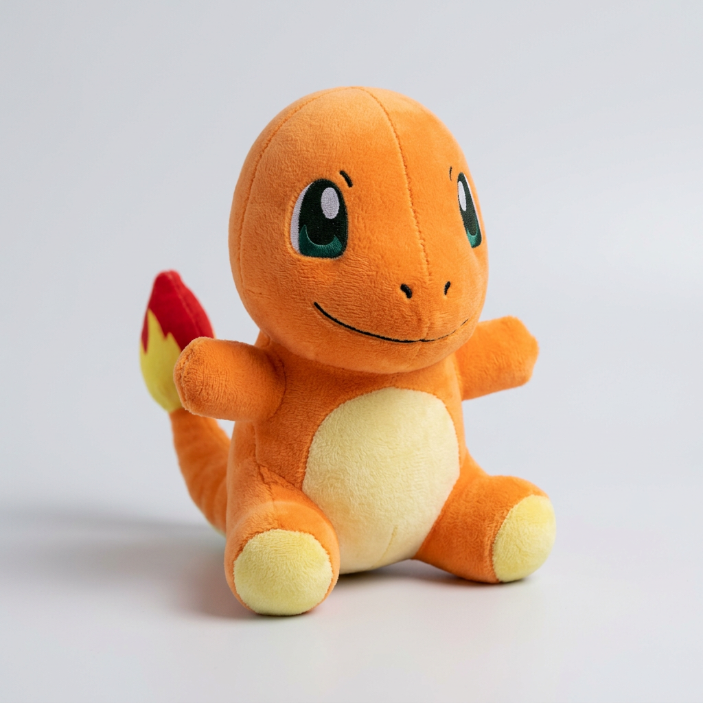 25 CM  Charmander Plush Soft Toy – Orange Pokémon Gift | Happy Gift