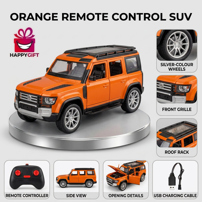 Land Rover Defender Style Remote Control SUV – Orange | Happy Gift