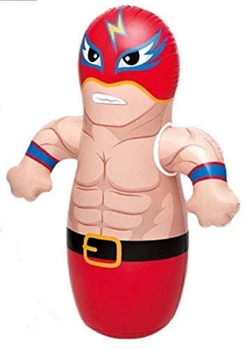 Intex Wet Set Collection 3D Bop Bag – Inflatable Wrestler Punching Toy