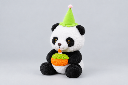50CM Panda Plush Soft Toy with Birthday Cake | Happy Gift